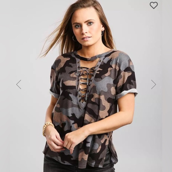 BKE Camo Top - Picture 1 of 5